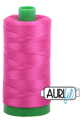 Aurifil Mako 40wt 2-ply Cotton 1000 m 1094 yd. spool - 4020 Fuchsia